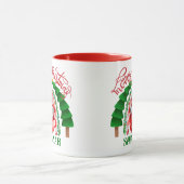 Mug Festif mignon Gnome Joyeux Arbre de Noël Arc-en-ci (Centre)