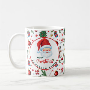 Mug Festif Noël Motif Nom de famille Joyeux Noël