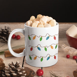 Mug Festif Noël String Lights Holiday