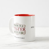 Mug festif personnalisé (Devant gauche)