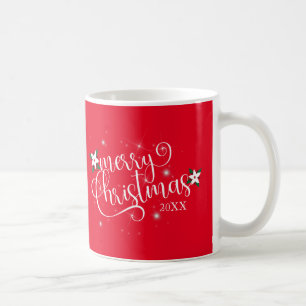 Mug Festif Rouge blanc éclatant Joyeux Noël