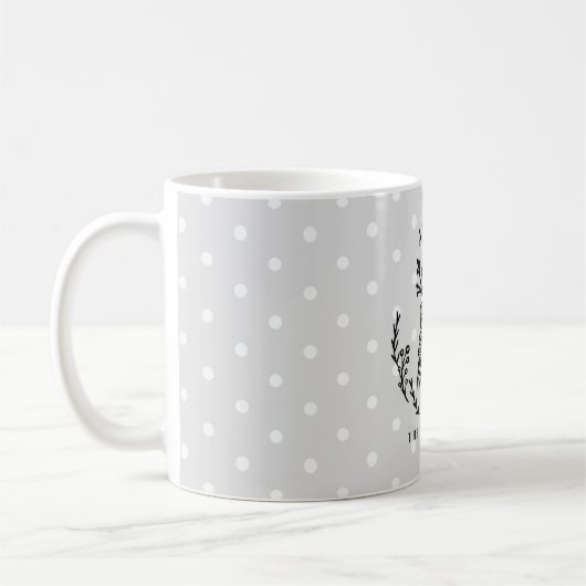 Mug Festif vacances Racon Etching Famille Monogramme (Gauche)