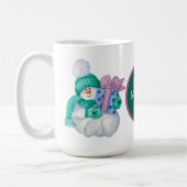 Mug Festin bonhomme de neige ajouter monogramme (Gauche)