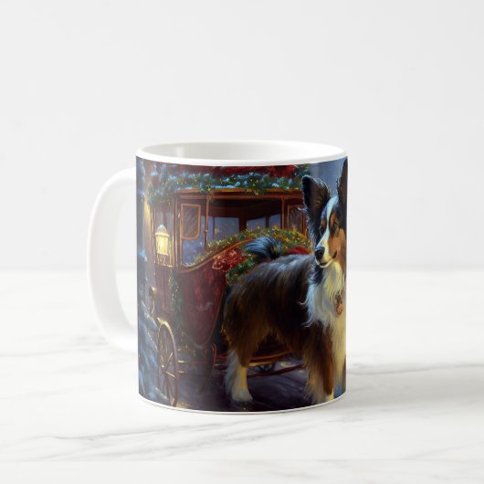 Mug Festin de Noël de Papillon (Devant gauche)