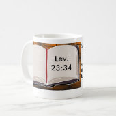 Mug Festin de vers de bible de tabernacles (Devant gauche)