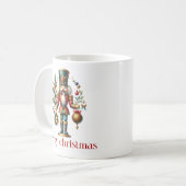 Mug Festin Noisette de Noël Joyeux Texte de Noël (Devant gauche)