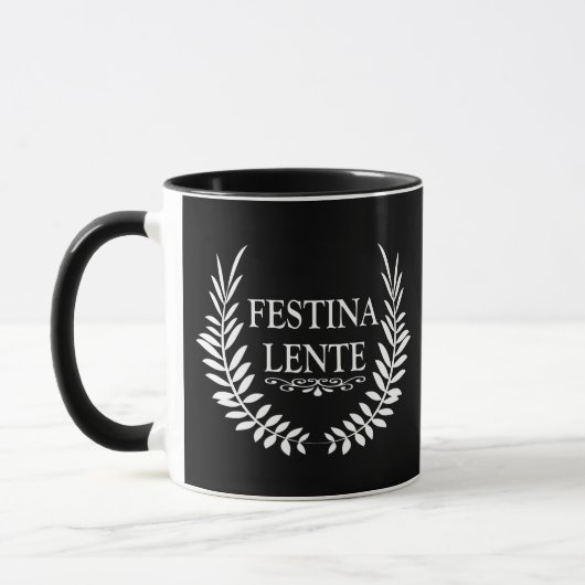 Mug Festina lente (Gauche)
