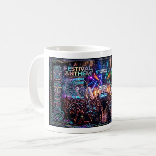 Mug Festival Anthem EDM Rave Progressive House (Devant gauche)