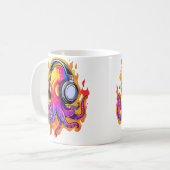 Mug Festival de Dj Edm Pieuvre de Feu Rave d'Été (Devant gauche)