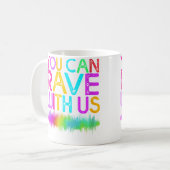 Mug Festival de musique Techno Edm Rave (Devant gauche)