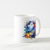 Mug Festival des fantômes affamés à l'aquarelle (Devant droit)