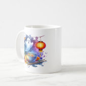Mug Festival des fantômes affamés à l'aquarelle (Devant gauche)