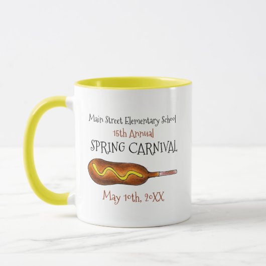 Mug Festival du Carnaval de printemps Corn Dog Corndog (Gauche)