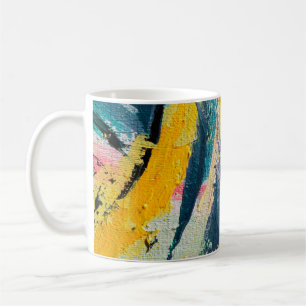 Mug Festival du printemps. Peinture à texture multicol