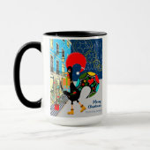 Mug Festivals de Noël avec le coq portugais (Gauche)