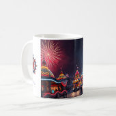 Mug Festive 4 juillet Fête américaine Feu d'artifice (Devant gauche)