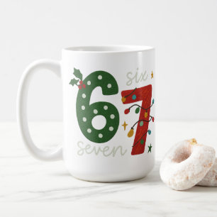 Mug Festive 67 – Chiffres de Noël lumineux Design