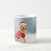 Mug Festive Afghan Hound Christmas Santa Hat Funny (Centre)