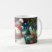 Mug Festive Art populaire Noël (Devant droit)
