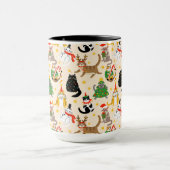 Mug Festive Chats Motif de Noël (Centre)