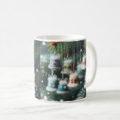 Mug Festive Cheval : Christmas mignon Bell Design Mug/ (Devant droit)