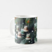 Mug Festive Cheval : Christmas mignon Bell Design Mug/ (Devant gauche)