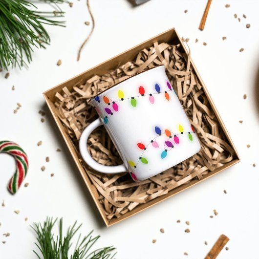 Mug Festive Christmas Lights