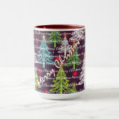 Mug Festive Christmas Luxury Christmas Trees (Centre)