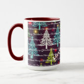 Mug Festive Christmas Luxury Christmas Trees (Gauche)
