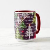 Mug Festive Christmas Luxury Christmas Trees (Devant droit)