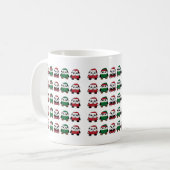 Mug Festive Christmas Pattern – Seamless Holiday Icons (Devant gauche)