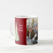 Mug Festive Enchanter aquarelle Photo de Noël (Devant gauche)