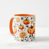 Mug Festive Fall Pumpkins and Chrysanthemums (Devant gauche)