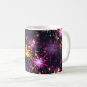 Mug Festive feux d'artifice des coeurs (Devant droit)