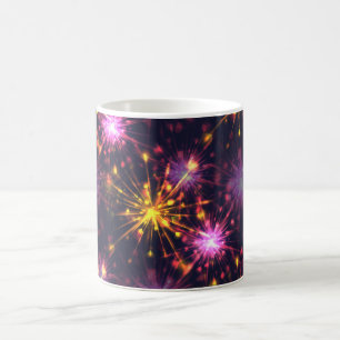 Mug Festive feux d'artifice des coeurs