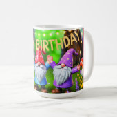 Mug Festive Garden Gnomes Birthday Celebration (Devant droit)