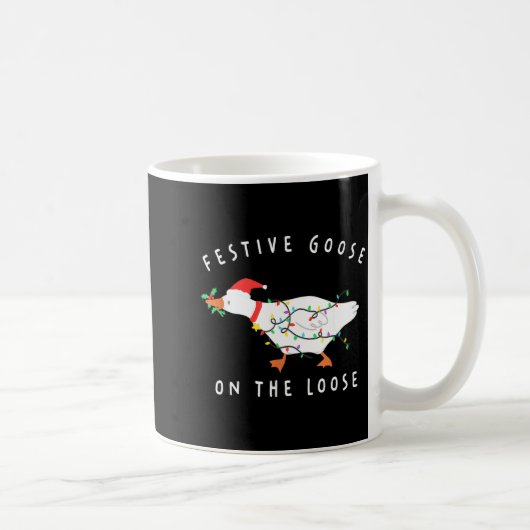 Mug Festive Goose On The Loose Christmas Santa Silly G (Droite)