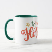 Mug Festive Happy Holidays Design (Gauche)