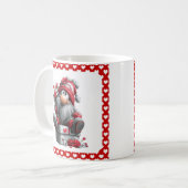 Mug Festive Love Messenger Gnome "Heart and Presents"  (Devant gauche)
