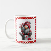 Mug Festive Love Messenger Gnome "Heart and Presents"  (Gauche)