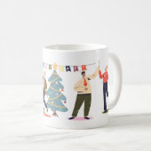 Mug Festive New Year Friends Illustration (Devant droit)
