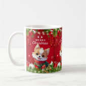 Mug "Festive Noël des chiots" (Gauche)