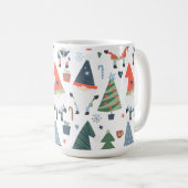 Mug Festive Noël Gnomes Sucres de canne Arbres (Devant droit)