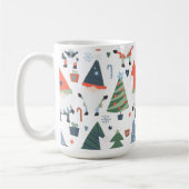 Mug Festive Noël Gnomes Sucres de canne Arbres (Gauche)