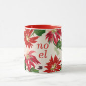 Mug Festive Noel Poinsettia Floral (Centre)