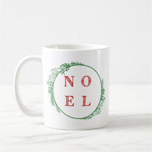 Mug Festive Noel rouge et verte Holly Wreath