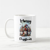 Mug Festive Nordic Gnome Trio with Candles and Winter (Gauche)