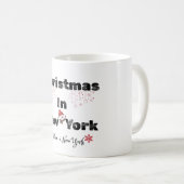 Mug Festive NYC Christmas – English & Italian (Devant droit)