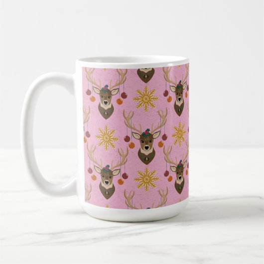 Mug Festive Reindeer (Gauche)