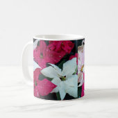 Mug Festive vacances Poinsettias Floral (Devant gauche)